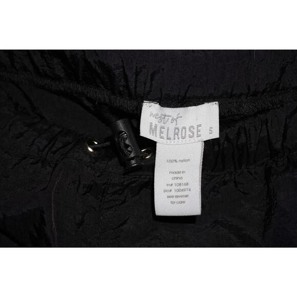 West of Melrose Nylon Utility Midi Skirt  Size S Cargo Pocket & Ruched Side Y2K - Picture 4 of 9